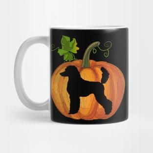 Poodle in pumpkin Mug